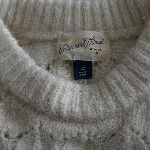 Universal Thread Oversized Cream Sweater Vest - Size XS - Picture 5 of 6